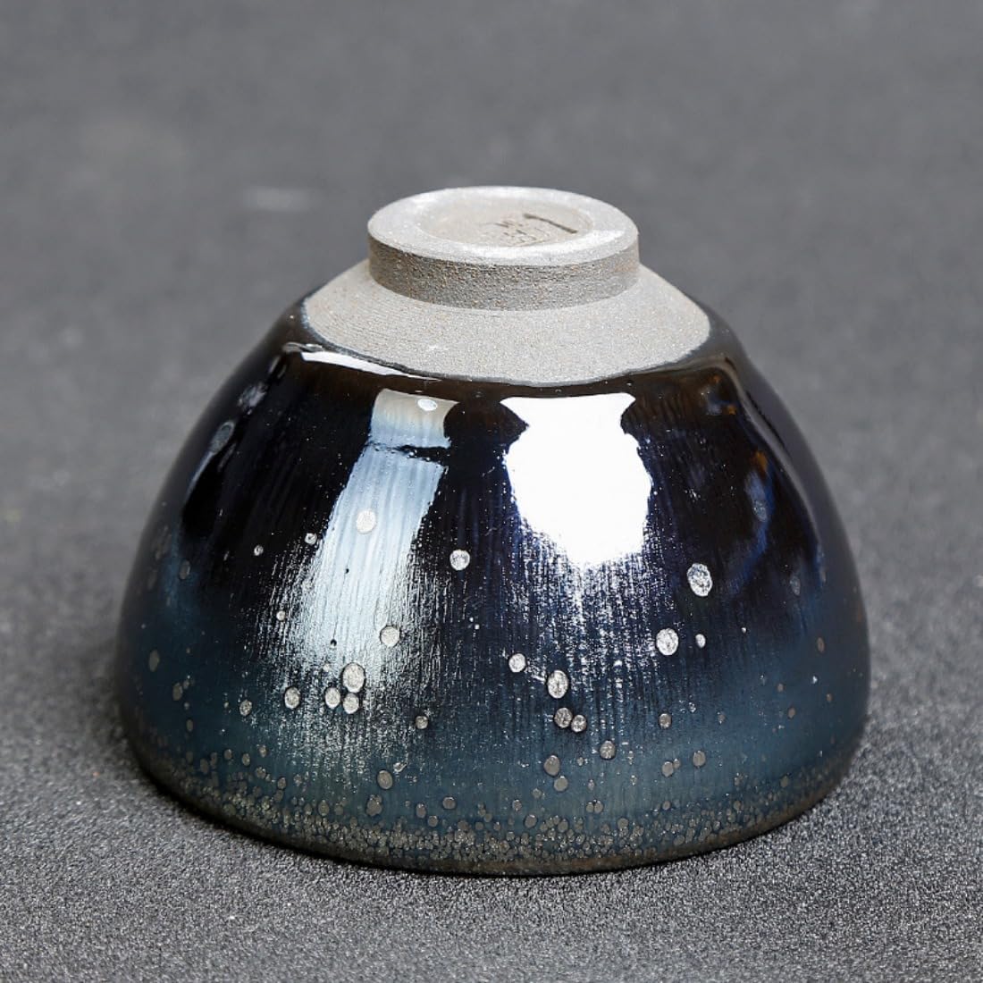 茶碗 抹茶碗 手作り 窯作 建盞 和食器 酒器 (A) 12個シルバー